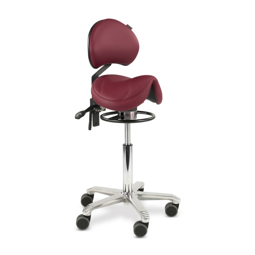 Bordeaux med balancering og lændestøtte